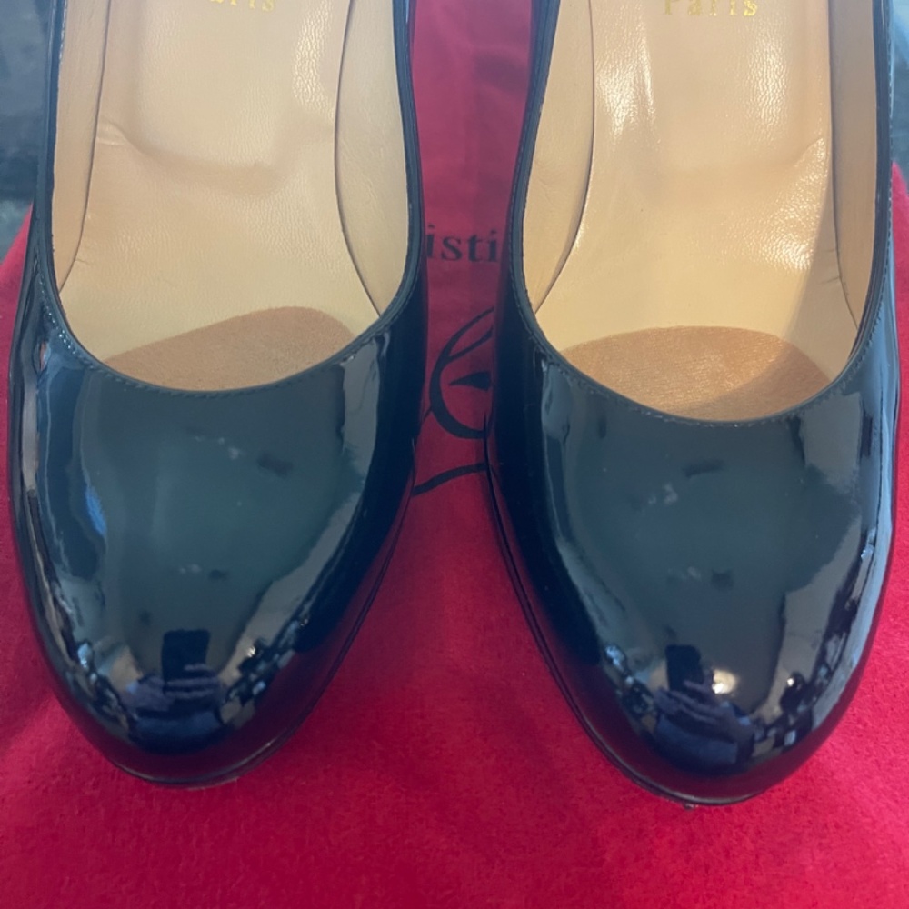 AUTHENTIC Christian Louboutin Black Heels - Picture 4 of 12